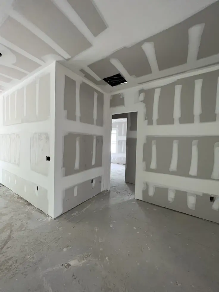 Construção a seco com drywall em apartamento